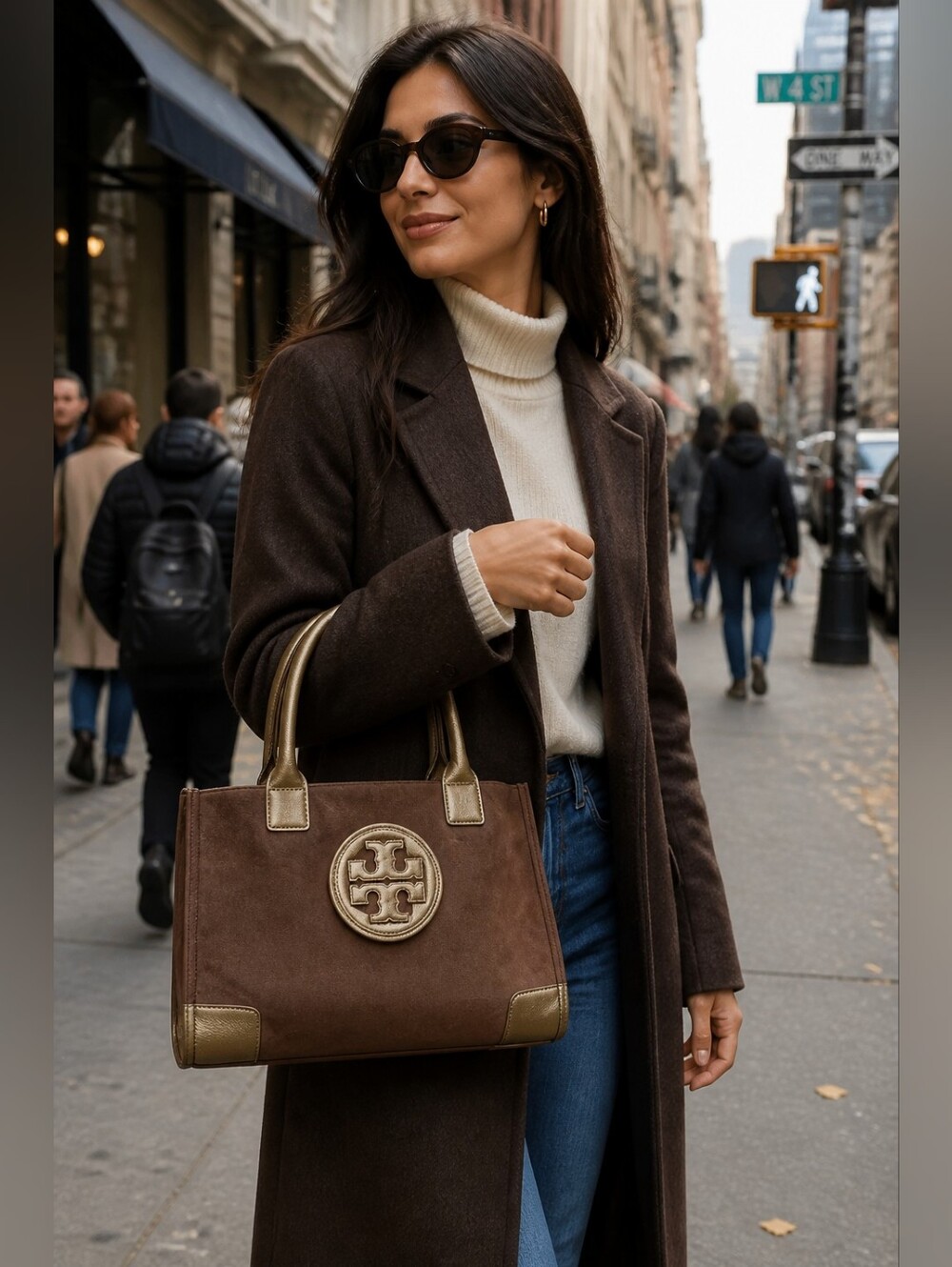 Tory Burch Ella Cashmere Wool Tote